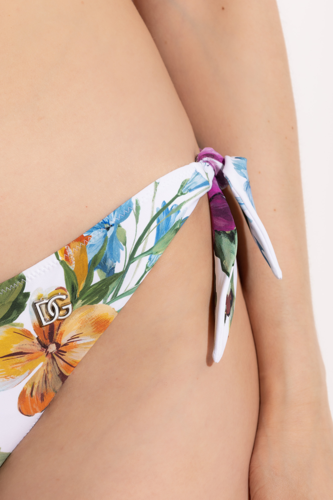 Dolce & Gabbana Two-piece swimsuit with floral motif
